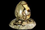 Polished Septarian Egg with Stand - Madagascar #118142-2